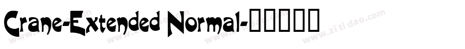 Crane-Extended Normal字体转换